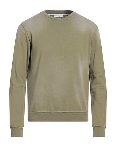 PAOLO PECORA Felpa Verde militare 100% Cotone