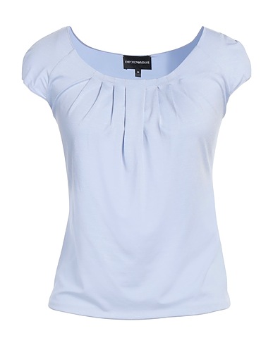 EMPORIO ARMANI T-shirt Sky blue 96% Viscose, 4% Elastane
