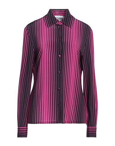 MOSCHINO ストライプ柄シャツ COUTURE フューシャ レーヨン 94% / ポリウレタン 6%