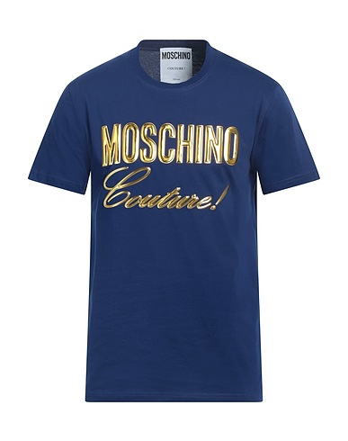 MOSCHINO T-shirt COUTURE Navy 100% Organic cotton