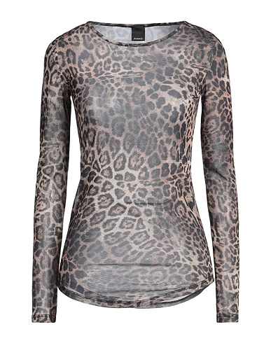 PINKO T-shirt Khaki 95% Polyester, 5% Elastane