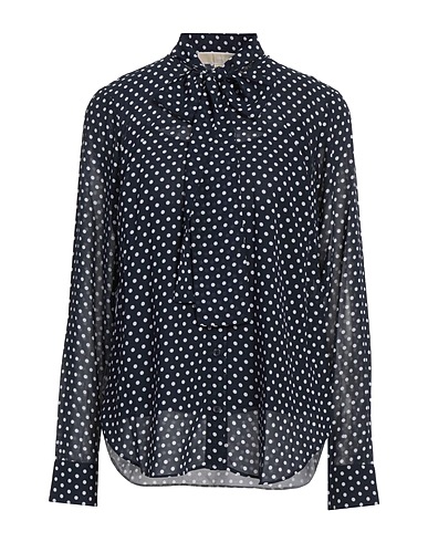 MICHAEL MICHAEL KORS Patterned shirts & blouses Midnight blue 55% Recycled polyester, 45% Polyester