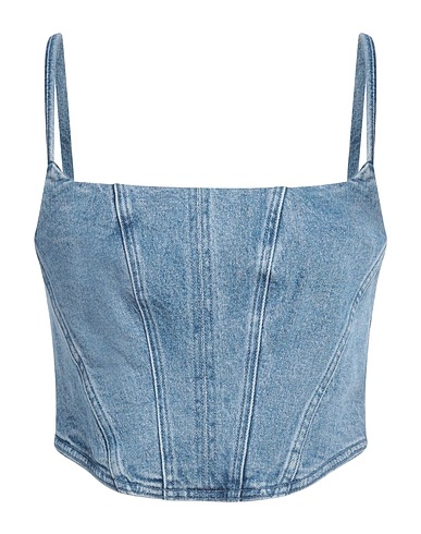 MICHAEL MICHAEL KORS Top Blue 99% Cotton, 1% Elastane