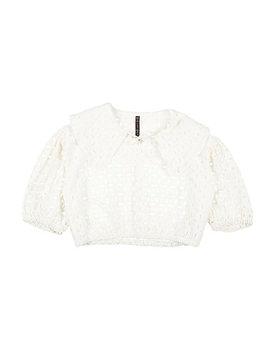 MANILA GRACE Top Avorio 100% Cotone