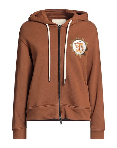 EMPORIO ARMANI Hooded track jacket  Brown 100% Cotton