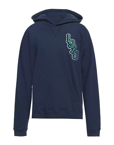 KENZO Hooded sweatshirt Navy 100% Cotton, Elastane, Acrylic, Wool