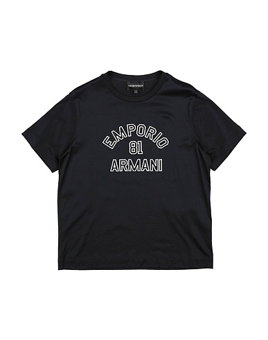 EMPORIO ARMANI T-shirt Blu notte 70% Lyocell, 30% Cotone