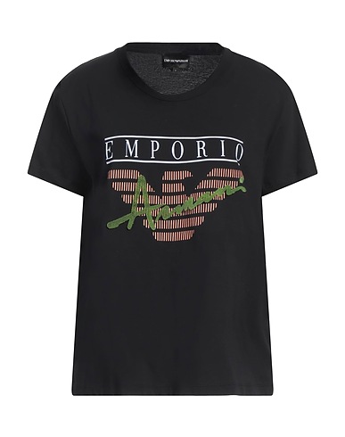 EMPORIO ARMANI Ｔシャツ ブラック コットン 100%