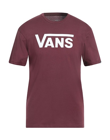 VANS T-shirt Burgundy 100% Cotton