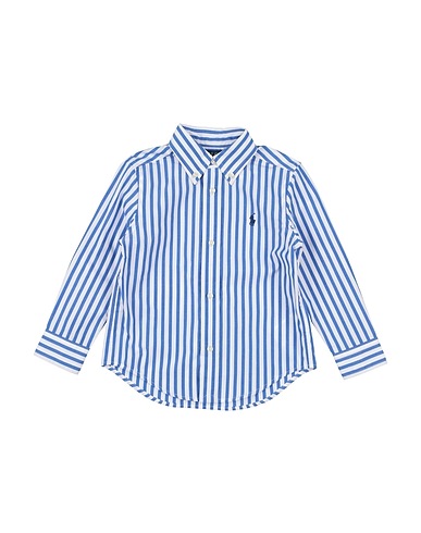 POLO RALPH LAUREN Camicia fantasia Plaid Cotton Poplin Shirt
 Blu 100% Cotone
