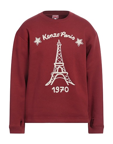 KENZO Felpa Bordeaux 100% Cotone, Elastan, Acrilico