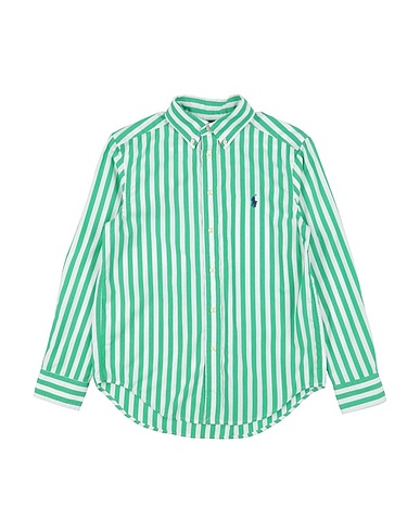POLO RALPH LAUREN Hemd mit Muster Gingham Cotton Poplin Shirt  Grün 100% Baumwolle