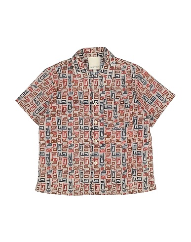 EMPORIO ARMANI Patterned shirt Beige 100% Cotton