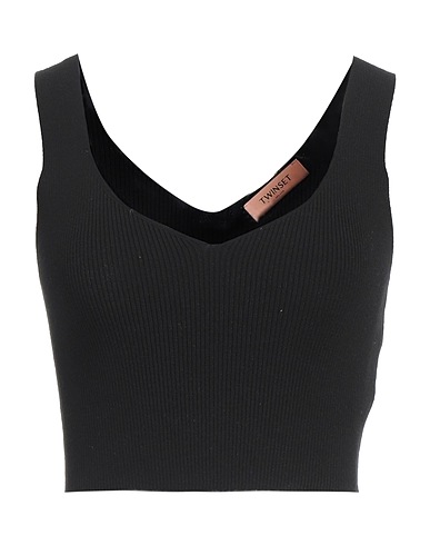 TWINSET Top Black 70% Viscose, 30% Polyester
