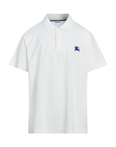 BURBERRY Polo Blanc 100% Coton, Polyester