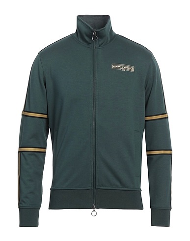 ARMANI EXCHANGE Felpa Verde scuro 68% Poliestere, 29% Viscosa, 3% Elastan