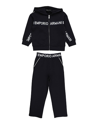 EMPORIO ARMANI Tracksuit Midnight blue 76% Cotton, 18% Polyester, 6% Elastane, Polyamide