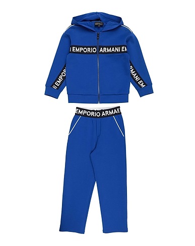 EMPORIO ARMANI Tracksuit Blue 76% Cotton, 18% Polyester, 6% Elastane, Polyamide