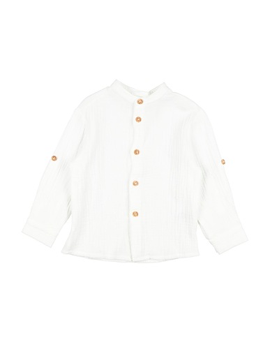 LALALÙ Solid color shirt White 100% Organic cotton