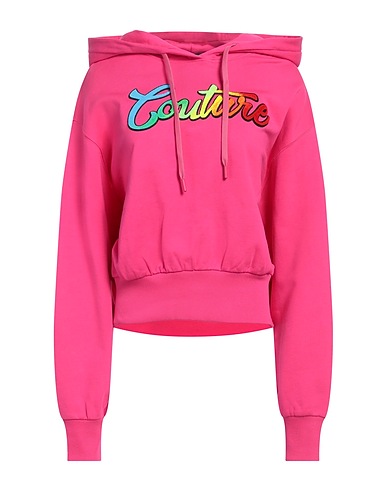 VERSACE JEANS COUTURE Hooded sweatshirt Fuchsia 100% Cotton