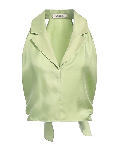 DOROTHEE SCHUMACHER Silk top Lime green 100% Silk, Cotton, Viscose, Polyamide
