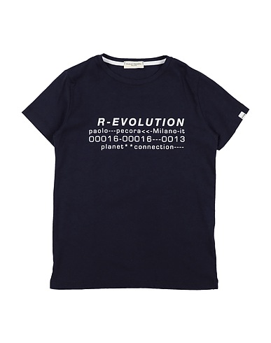 PAOLO PECORA T-shirt Midnight blue 100% Cotton