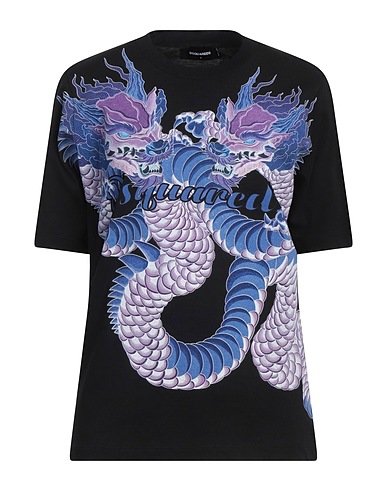 DSQUARED2 T-shirt Nero 100% Cotone