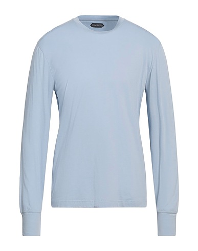 TOM FORD Basic T-Shirt Sky blue 67% Lyocell, 33% Cotton