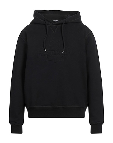 DSQUARED2 Hooded track jacket  Black 100% Cotton