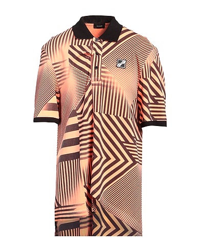 WE11 DONE Polo shirt Orange 100% Cotton
