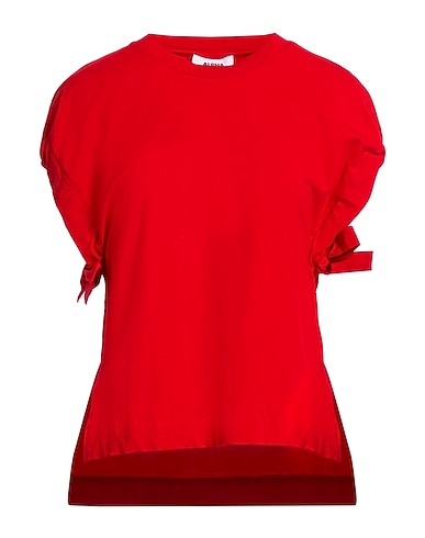 ALPHA STUDIO Basic T-Shirt Red 95% Cotton, 5% Elastane