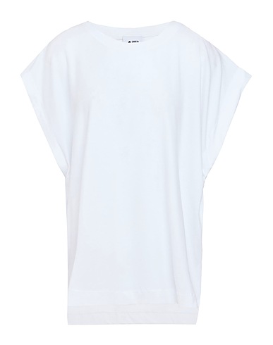 ALPHA STUDIO Basic T-Shirt White 95% Cotton, 5% Elastane