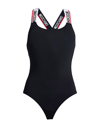 MOSCHINO Lingerie bodysuit UNDERWEAR Black 95% Cotton, 5% Elastane
