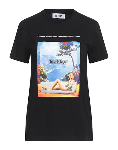 ICE PLAY T-shirt Black 100% Cotton