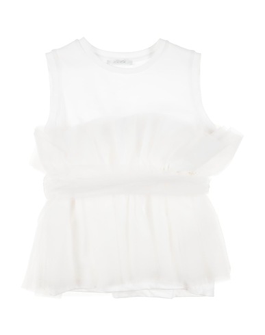 L:Ú L:Ú by MISS GRANT Top BIANCO 94% Cotton, 6% Elastane