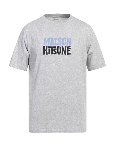 MAISON KITSUNÉ T-shirt Light grey 100% Cotton