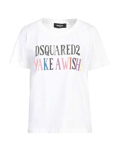 DSQUARED2 T-shirt White 100% Cotton, Elastane