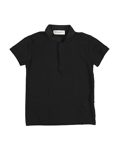 PAOLO PECORA T-shirt NERO 91% Cotton, 9% Elastane