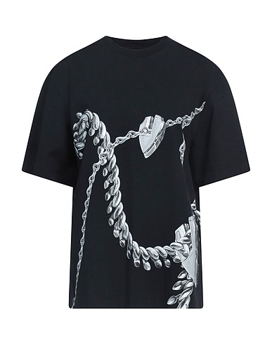BURBERRY T-Shirt Schwarz 100% Baumwolle, Elastan