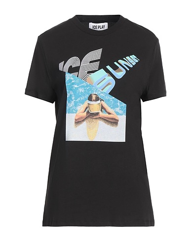 ICE PLAY T-shirt Black 100% Cotton