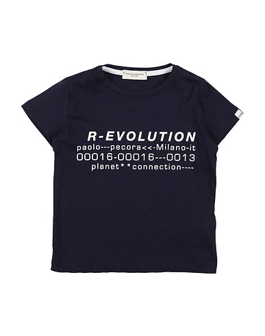 PAOLO PECORA T-shirt Midnight blue 100% Cotton