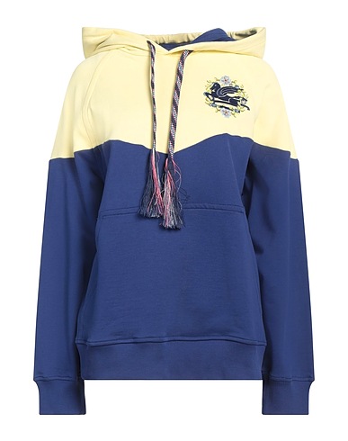 ETRO Hooded sweatshirt Pastel yellow 100% Cotton, Elastane