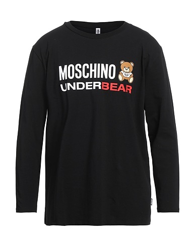 MOSCHINO Undershirt UNDERWEAR Black 94% Cotton, 6% Elastane
