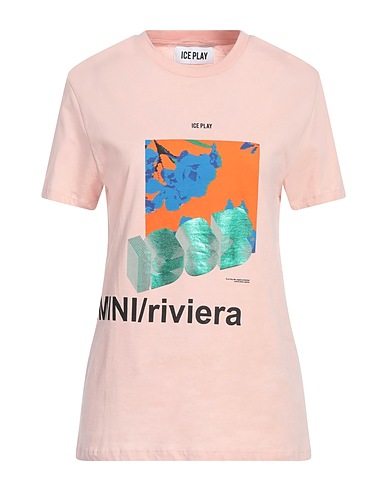 ICE PLAY T-shirt Light pink 100% Cotton
