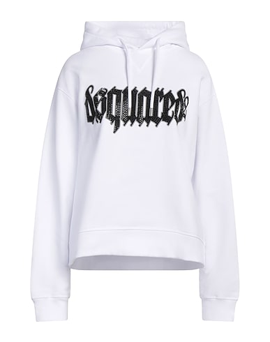 DSQUARED2 Φούτερ με κουκούλα 100% Βαμβάκι, Ελαστάνη, Γυαλί