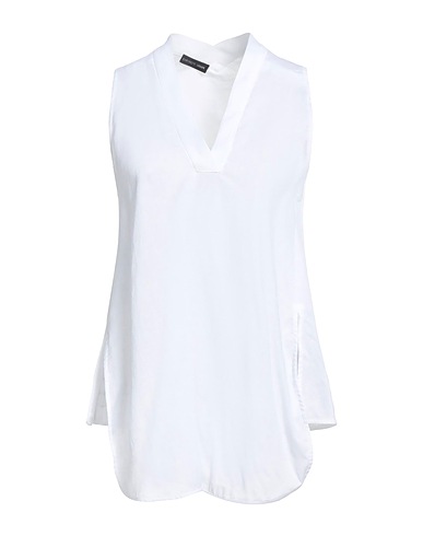 EMPORIO ARMANI Top Bianco 100% Lino