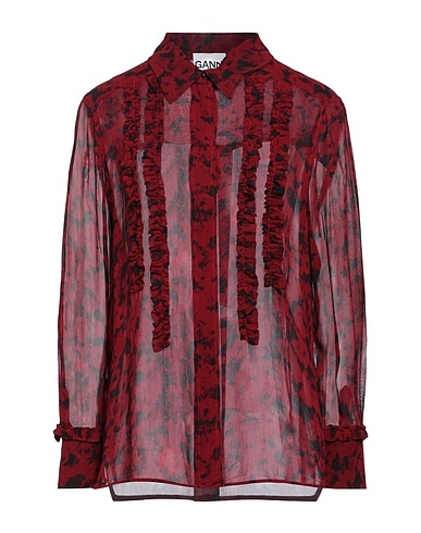 GANNI Shirts Brick 100% Viscose