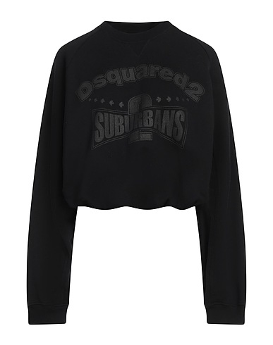 DSQUARED2 Felpa Nero 100% Cotone