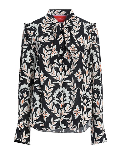 LA DOUBLE J Floral shirts & blouses Black 100% Silk