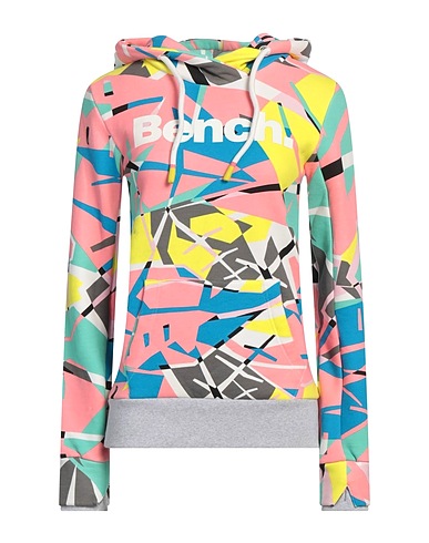 BENCH. Hooded track jacket  Pink 86% Cotton, 11% Polyester, 3% Elastane
